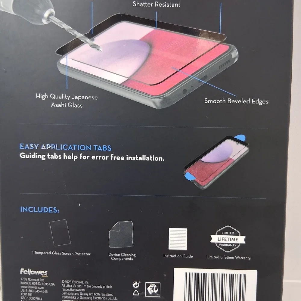 WriterRight DuraGlass Tempered Glass Screen Protector Samsung Galaxy A14 5G